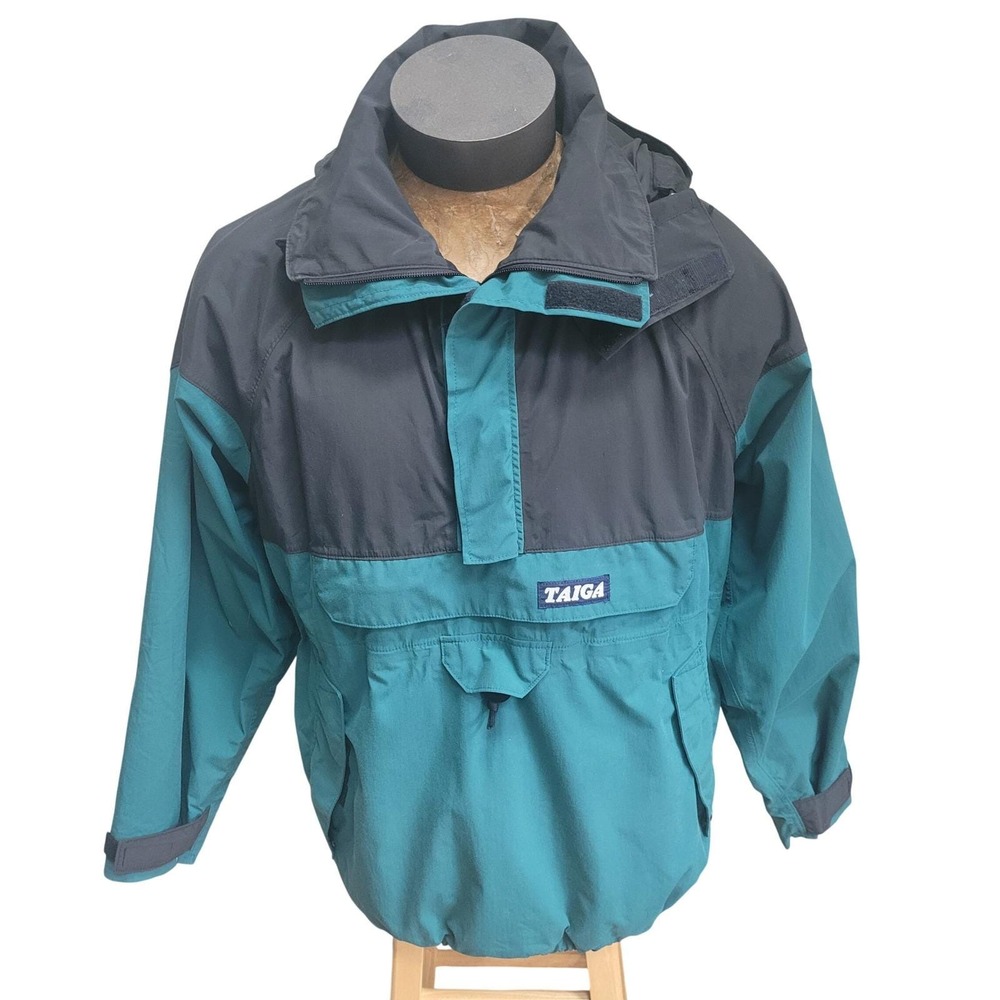 TAIGA Gore-Tex Anorak Jacket Y2K Black Block 90s Medium